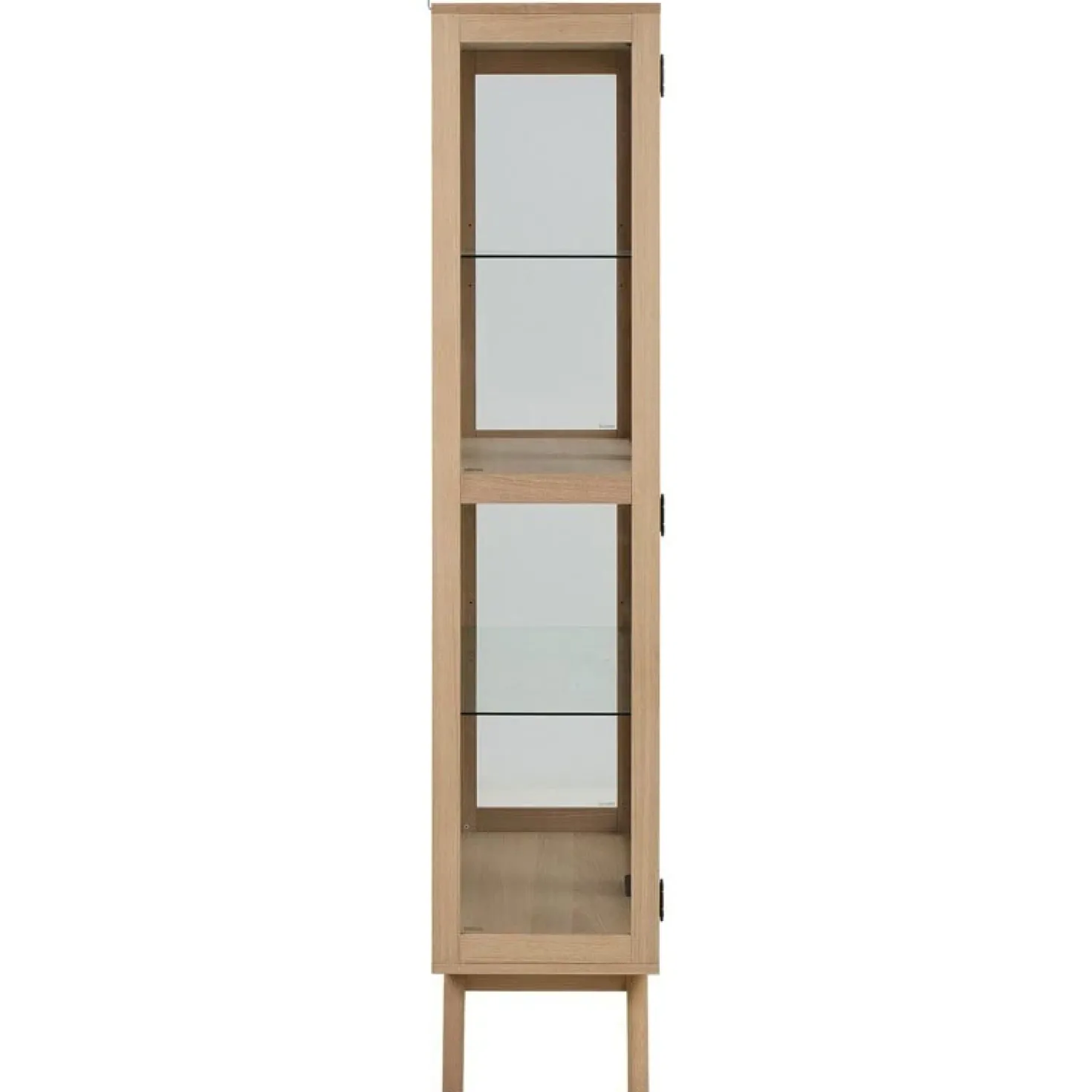 Tuvra Vitrinekast Hoog Naturel Eiken 94cm
