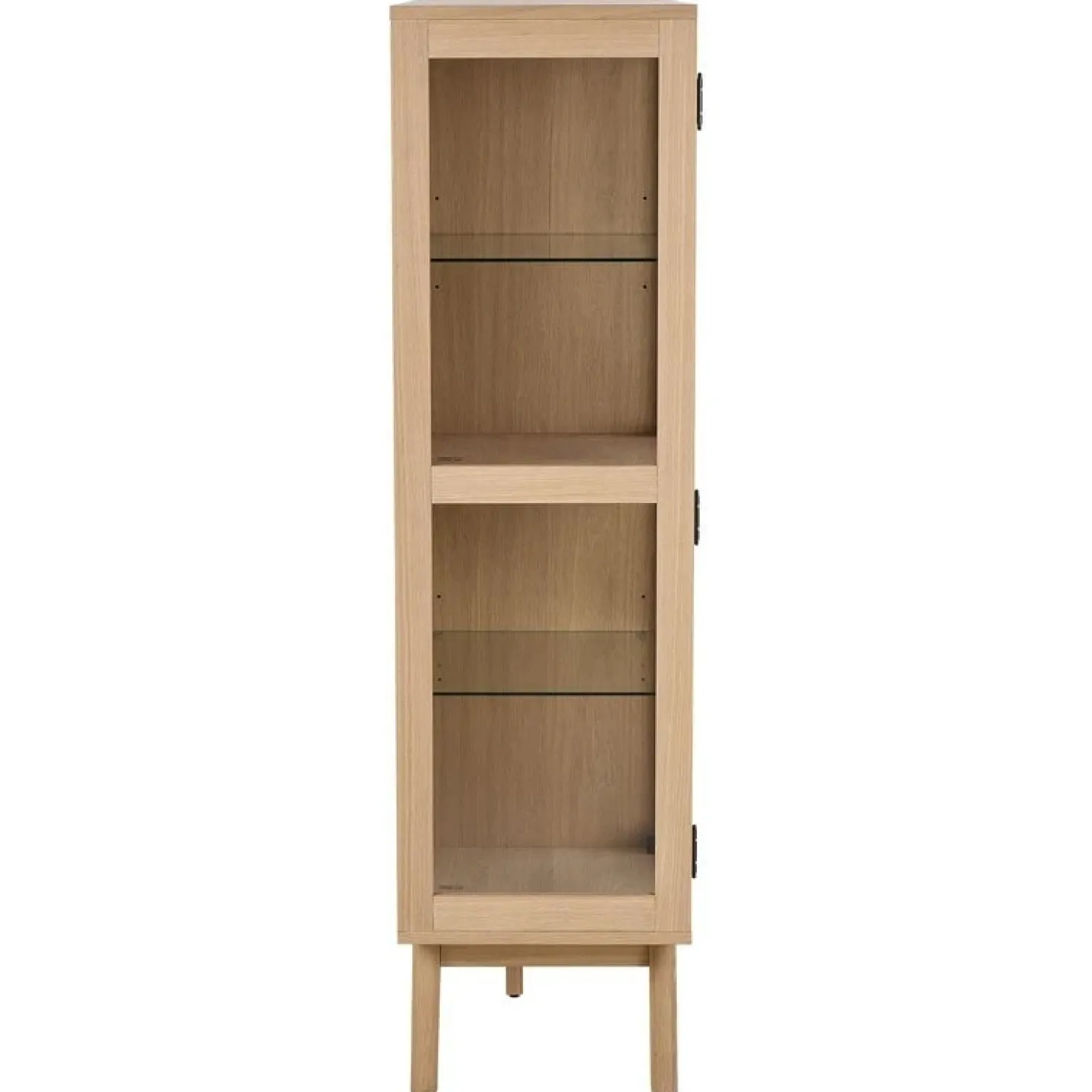 Tuvra Vitrinekast Laag Naturel Eiken 140cm