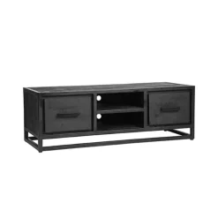 Tv meubel Chili Zwart Mangohout 120cm