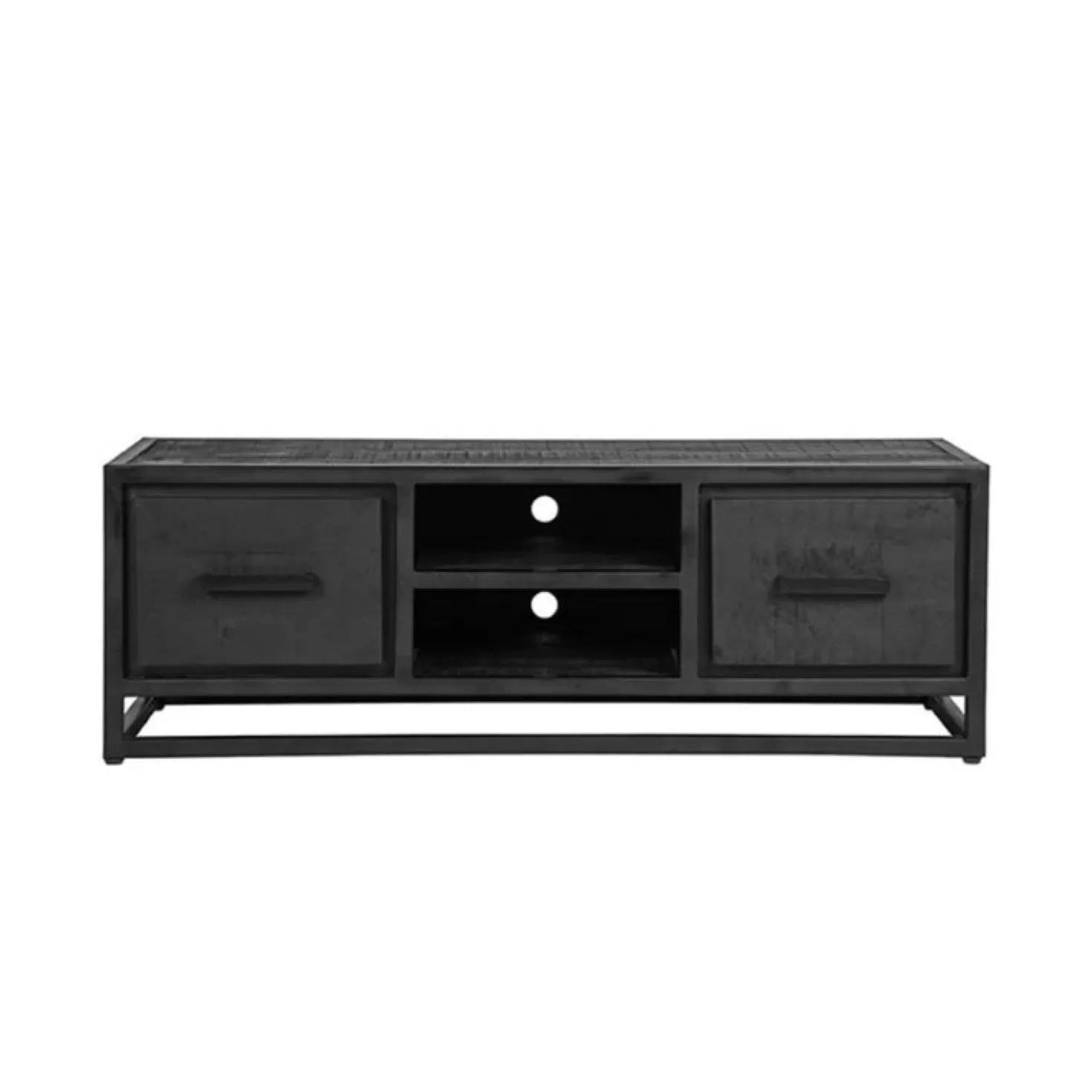 Tv meubel Chili Zwart Mangohout 120cm