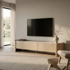 Tv-meubel Don eikenhout 240cm