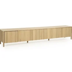 Tv-meubel Jake 6 deurs naturel 264cm