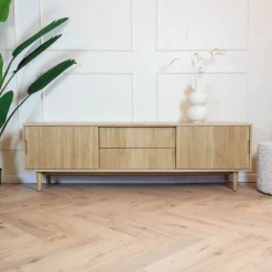 Tv meubel Jule Naturel Eikenhout 200cm