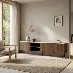 TV meubel Lio mangohout 3 deurs 200cm