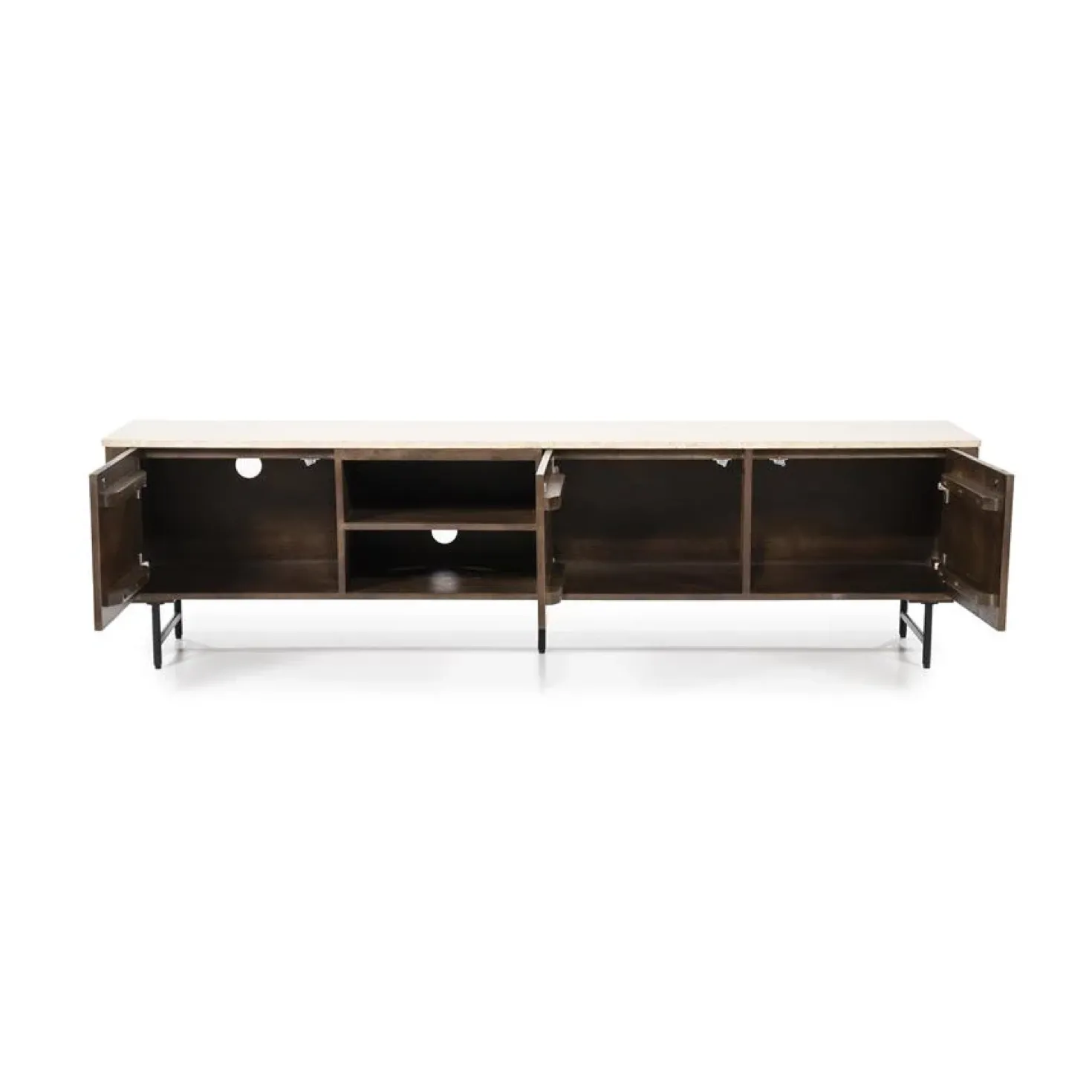 TV meubel Lio mangohout 3 deurs 200cm