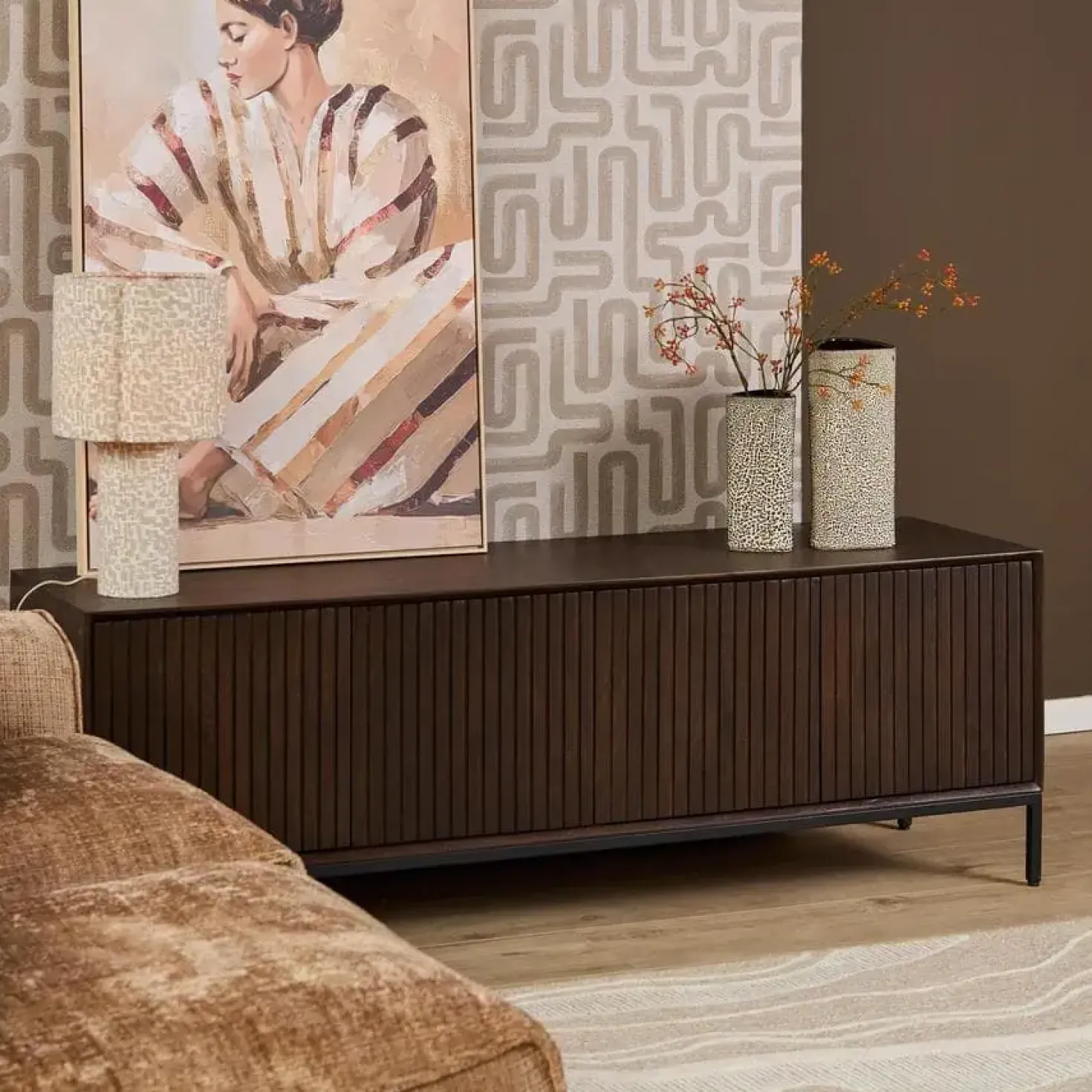 Tv meubel Martin Walnoot 165cm