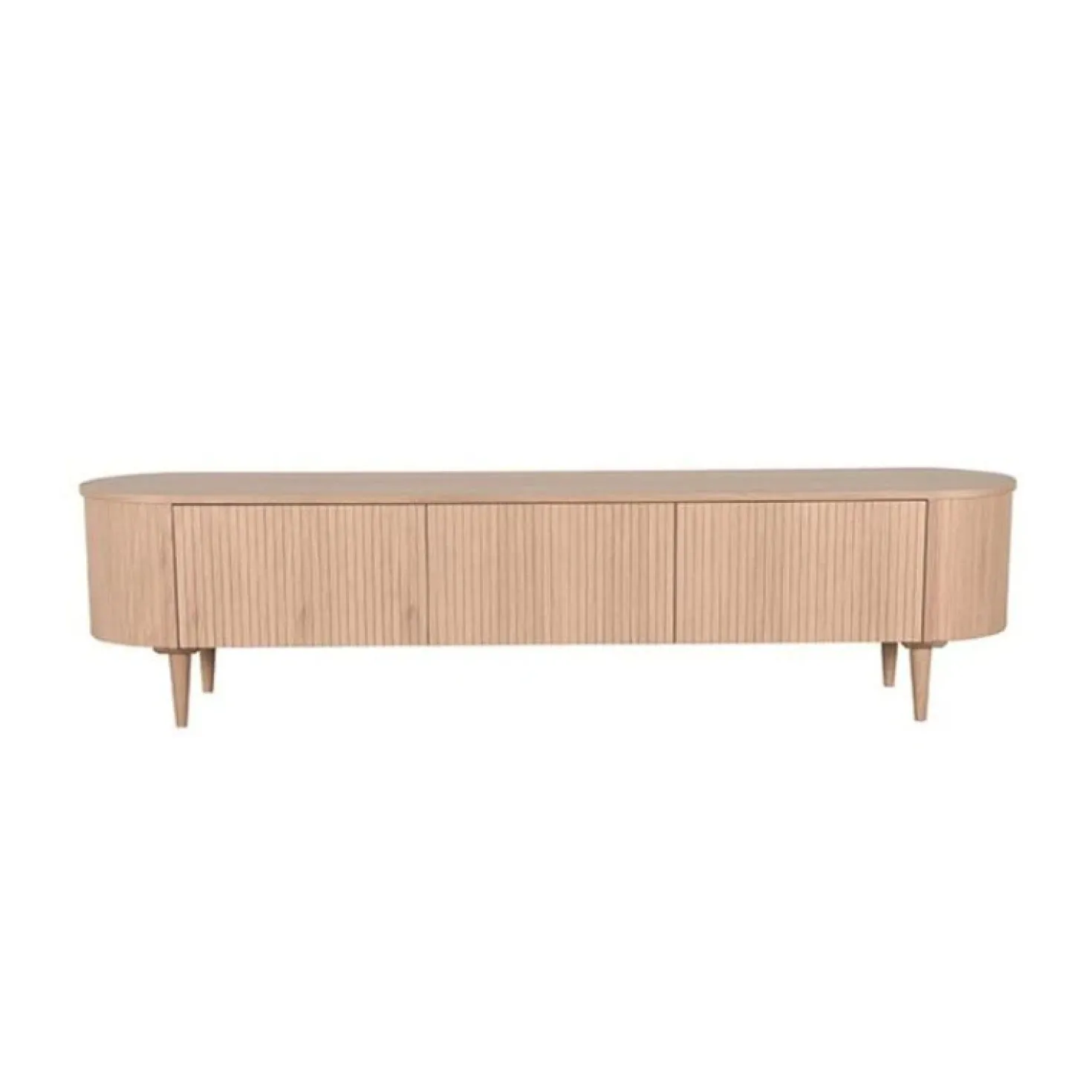 Tv Meubel Oliva Naturel Eikenhout 220cm