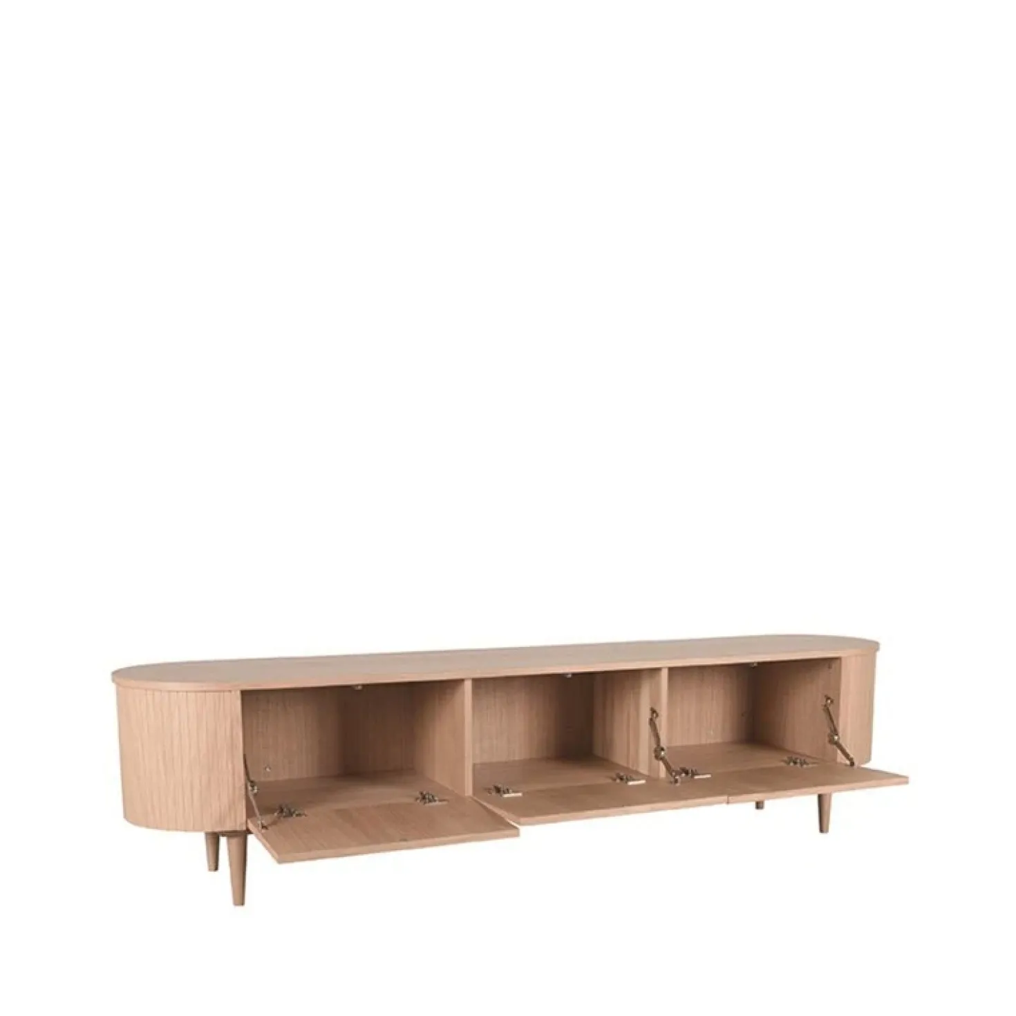 Tv Meubel Oliva Naturel Eikenhout 220cm