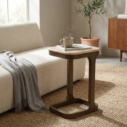 Tyler Bijzettafel travertin 40 cm