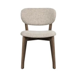 Udar Eetkamerstoel naturel met houten frame bruin