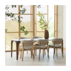 Udar Eetkamerstoel naturel met houten frame naturel