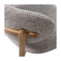Udar Eetkamerstoel naturel met houten frame naturel