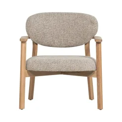 Udar Fauteuil naturel met houten frame naturel