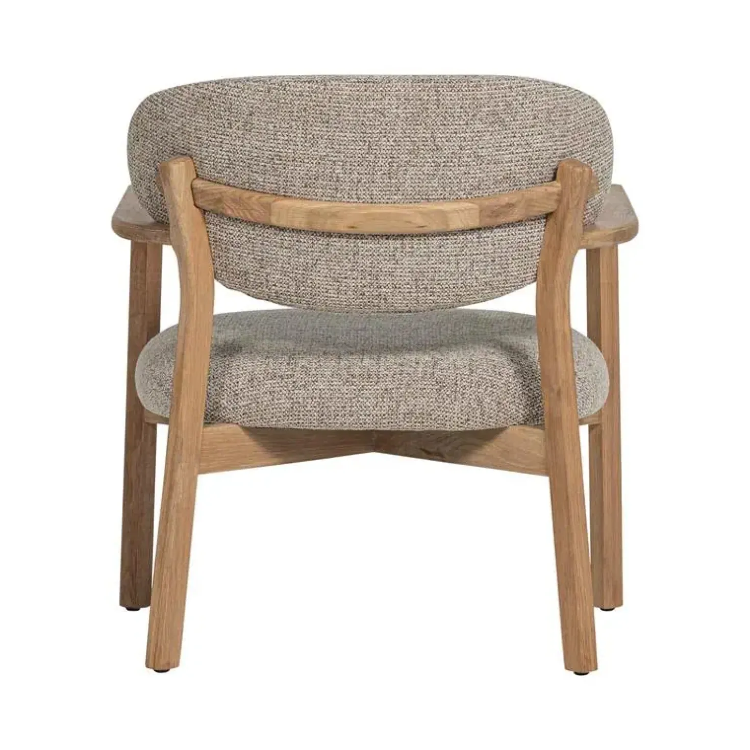 Udar Fauteuil naturel met houten frame naturel