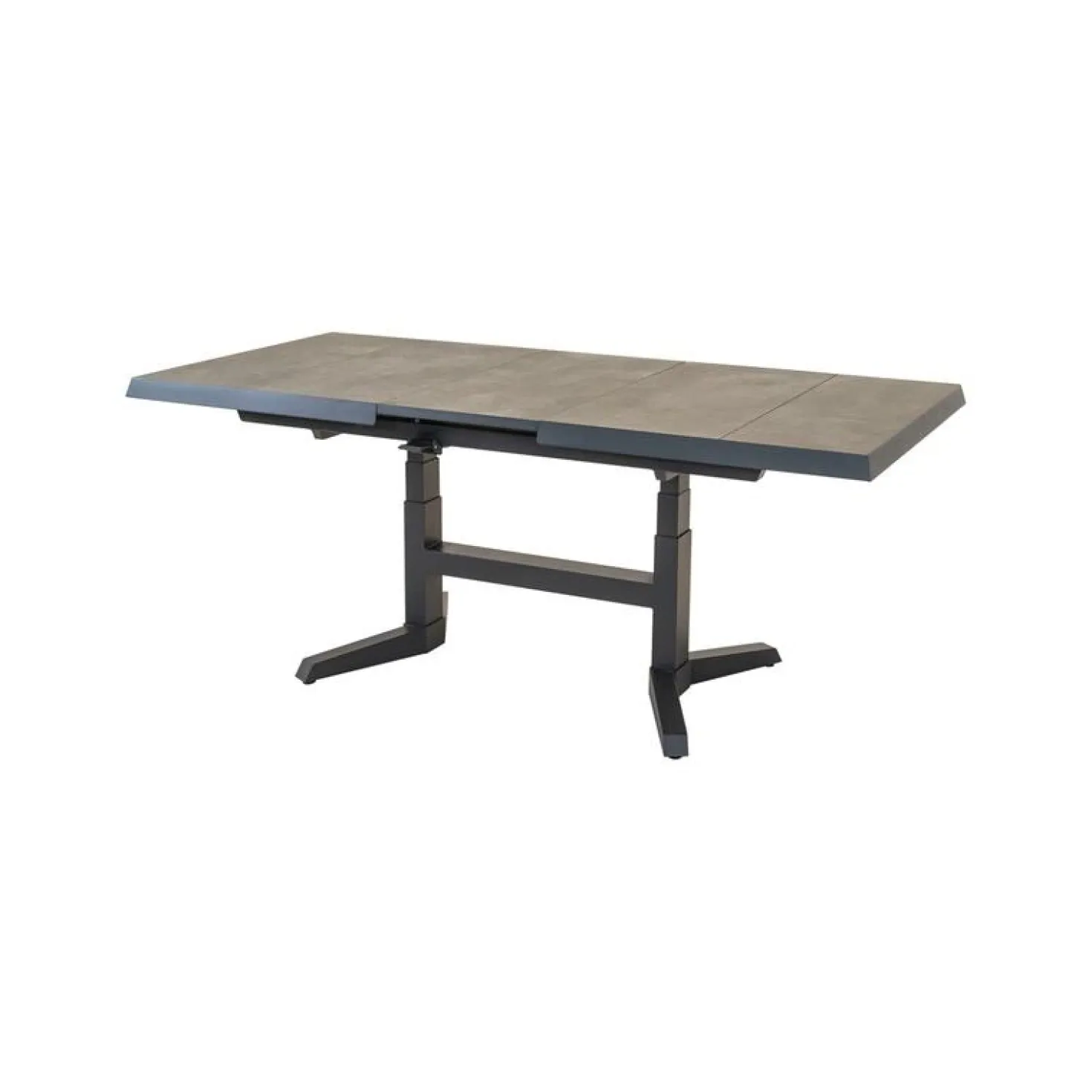 Uittrektafel verstelbaar Murcia Noir 143-183cm