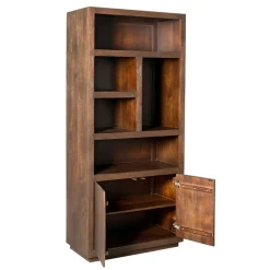 Vakkenkast Dortmund Walnoot 90cm