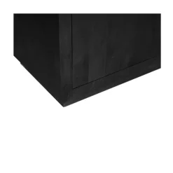 Vakkenkast Dortmund XL mangohout zwart 160cm