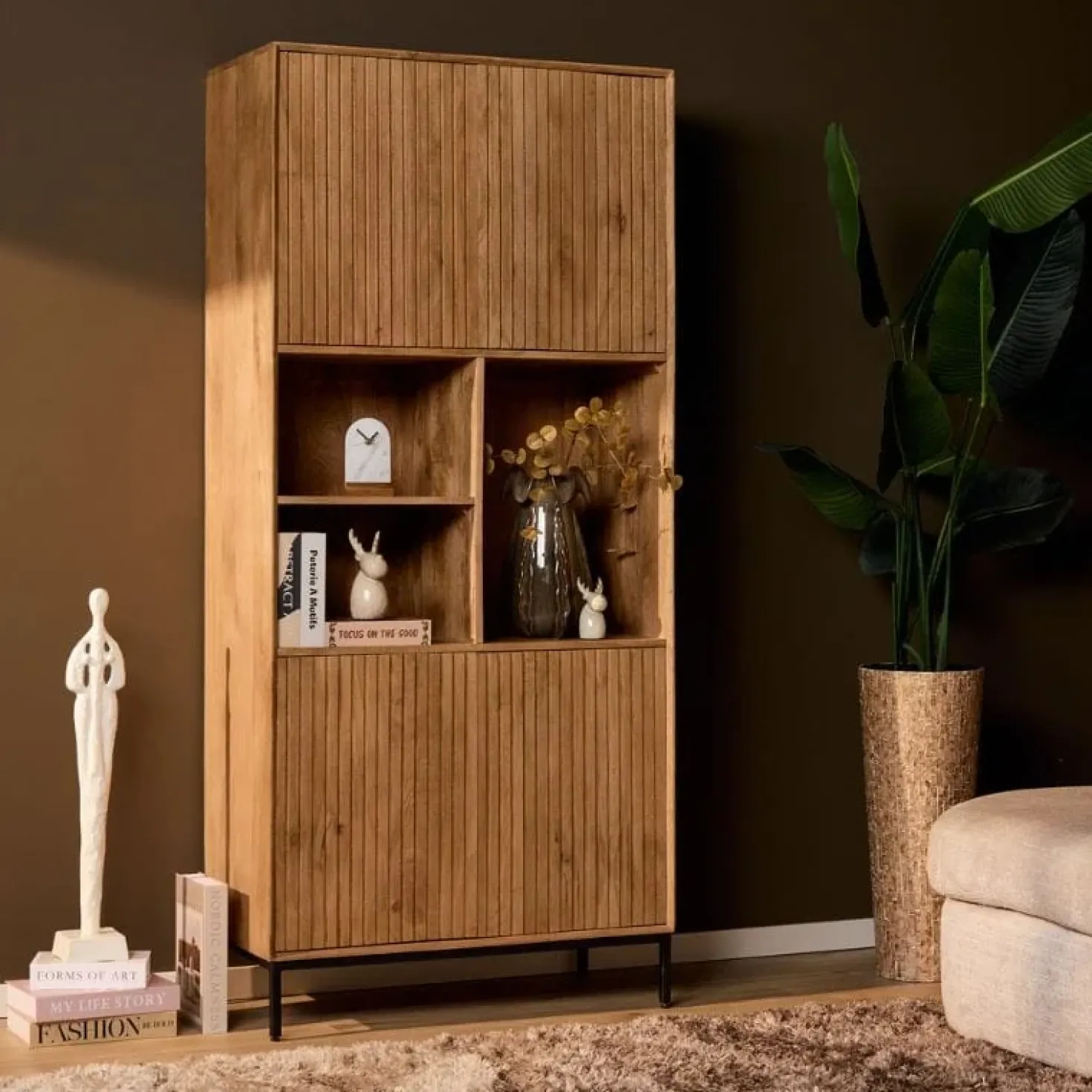 Vakkenkast Martin Naturel 90cm