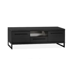 Valente Tv meubel klein 2-deurs Zwart 150cm