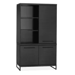 Valente Wandkast Zwart 120cm