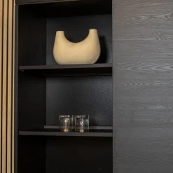 Valente Wandkast Zwart 120cm