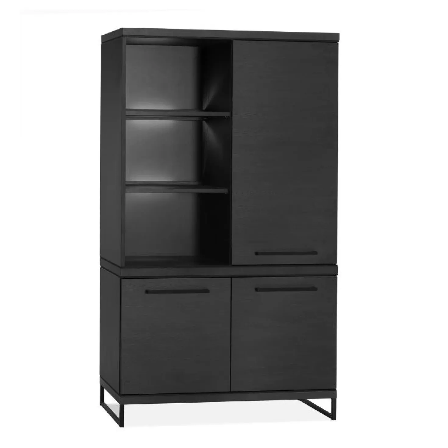 Valente Wandkast Zwart 120cm