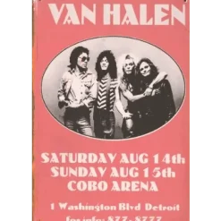 Van Halen - metalen bord