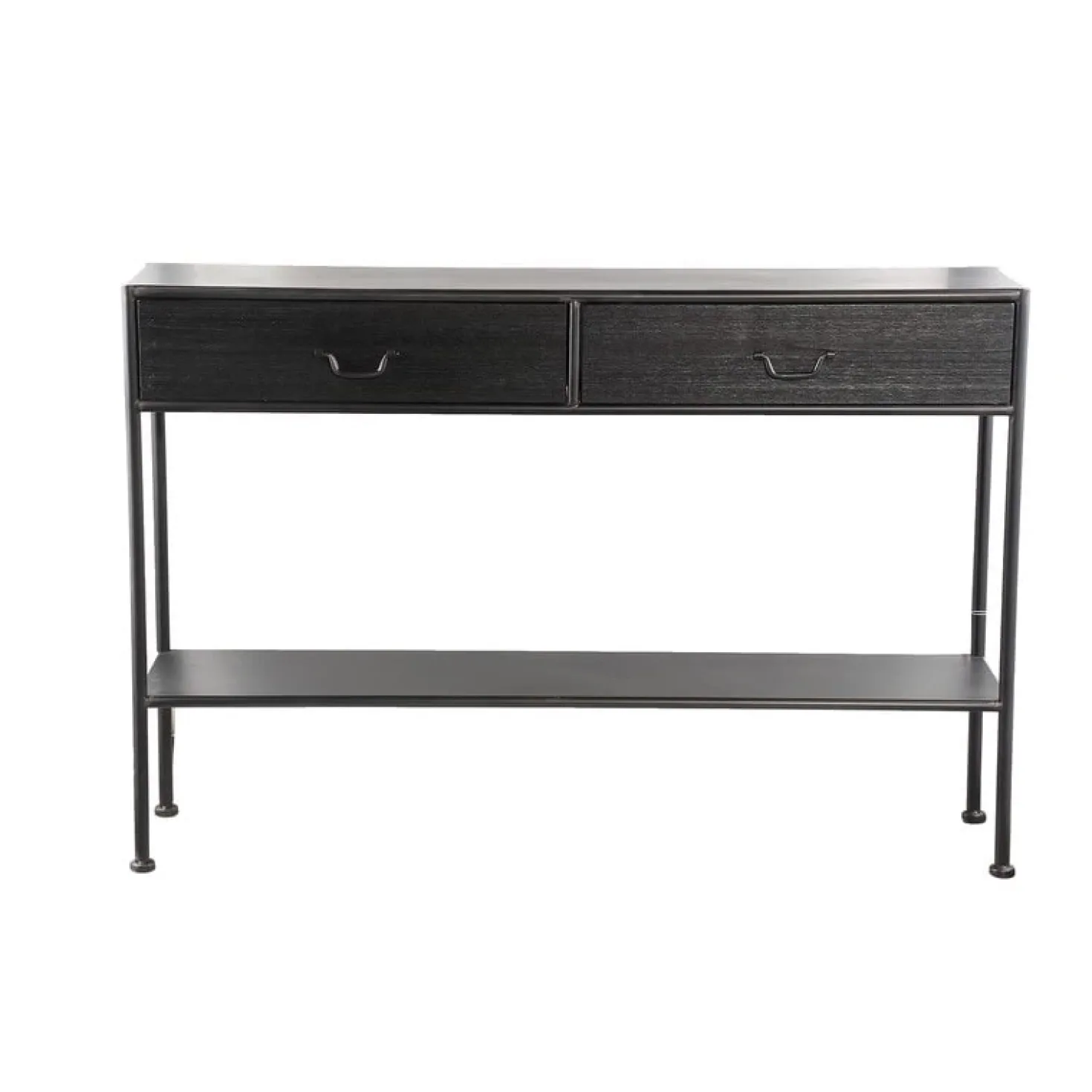 Varo Sidetable 2 lades Zwart Hout
