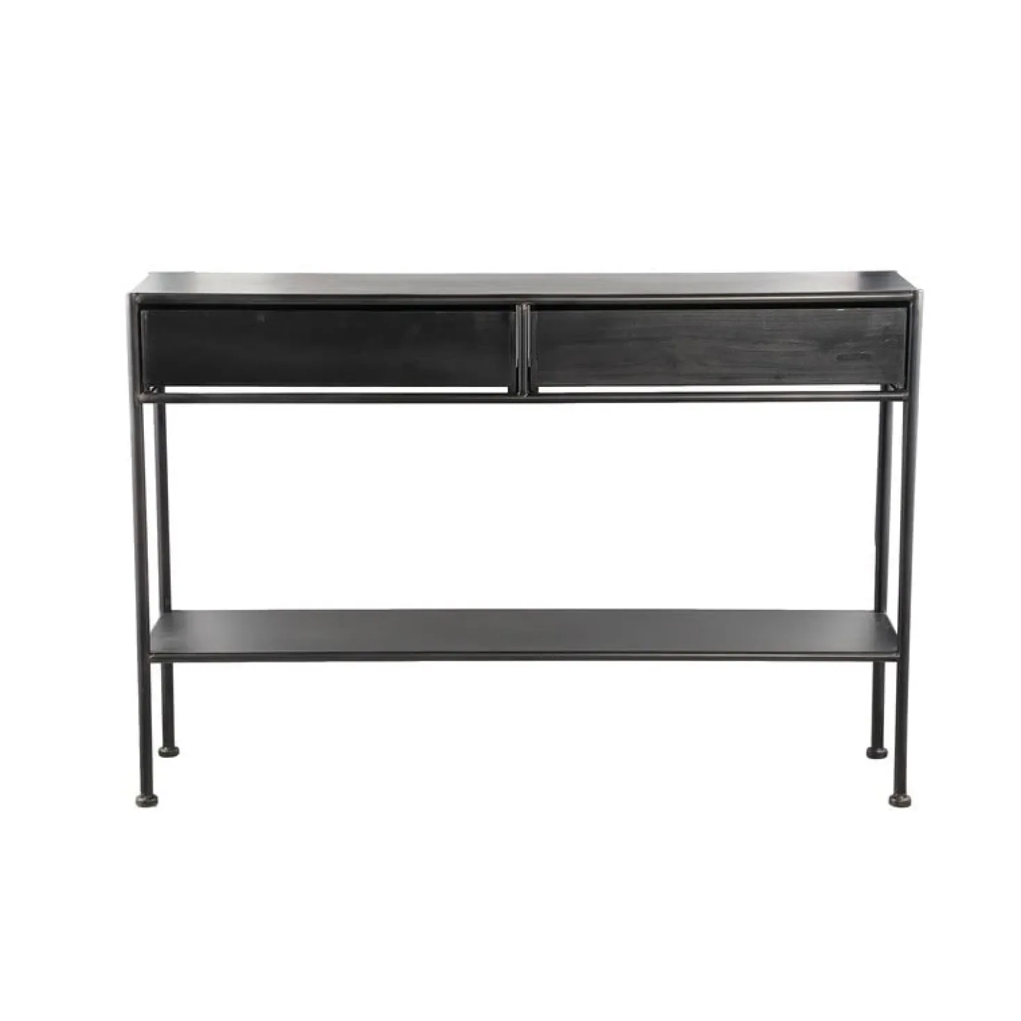 Varo Sidetable 2 lades Zwart Hout