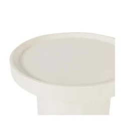 Veluna Bijzettafel rond Hoogglans Zand 51cm