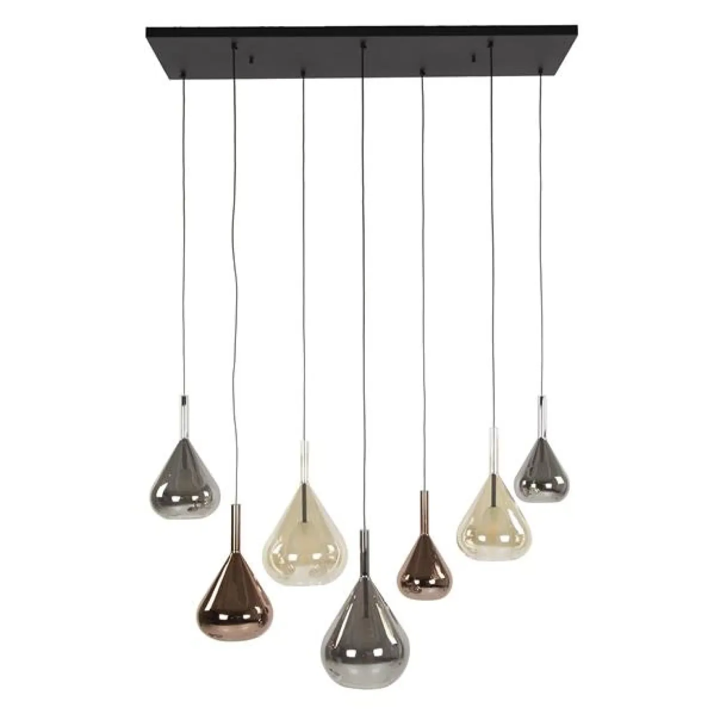 Velura 7-lichts Hanglamp industrieel