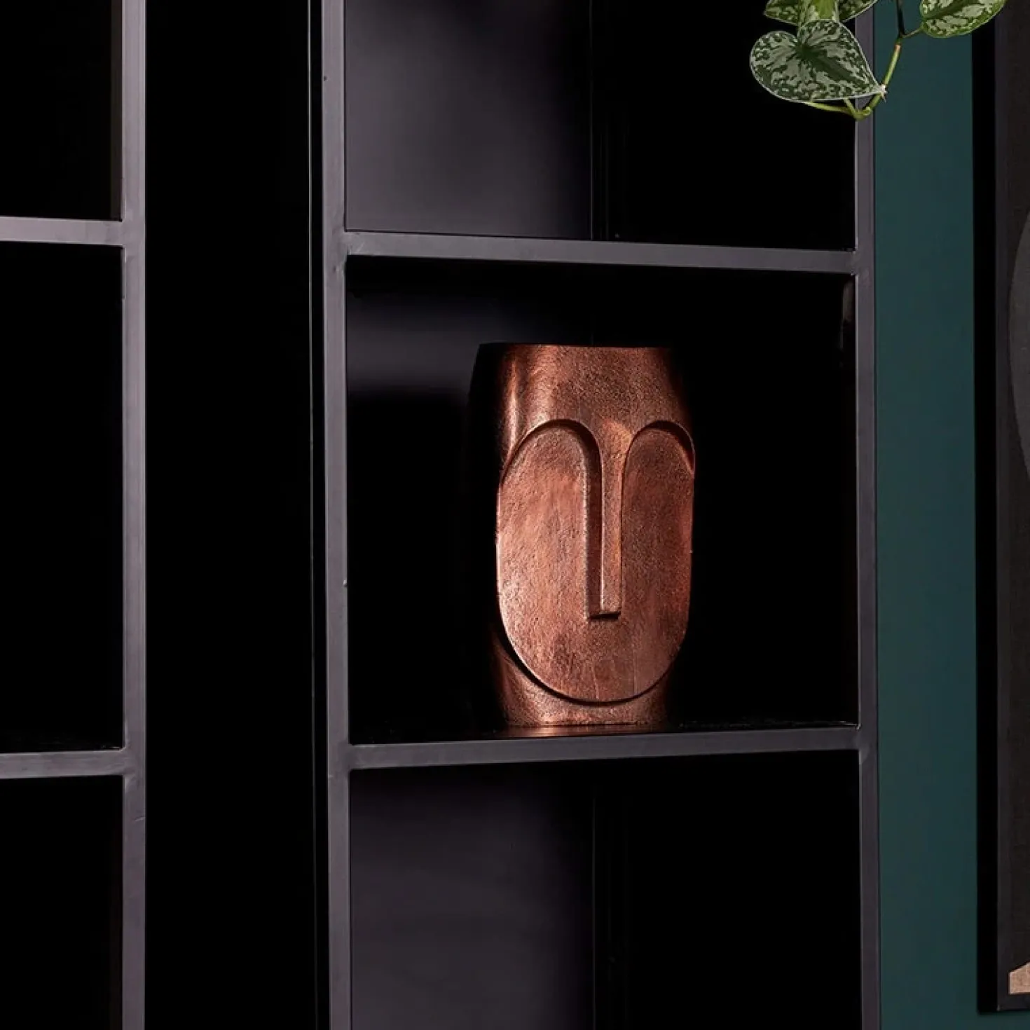 Venice boekenkast mangohout 3-vaks 50cm