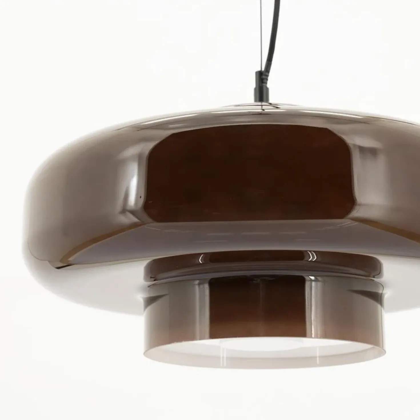 Vetro 1-lichts Hanglamp Bruin
