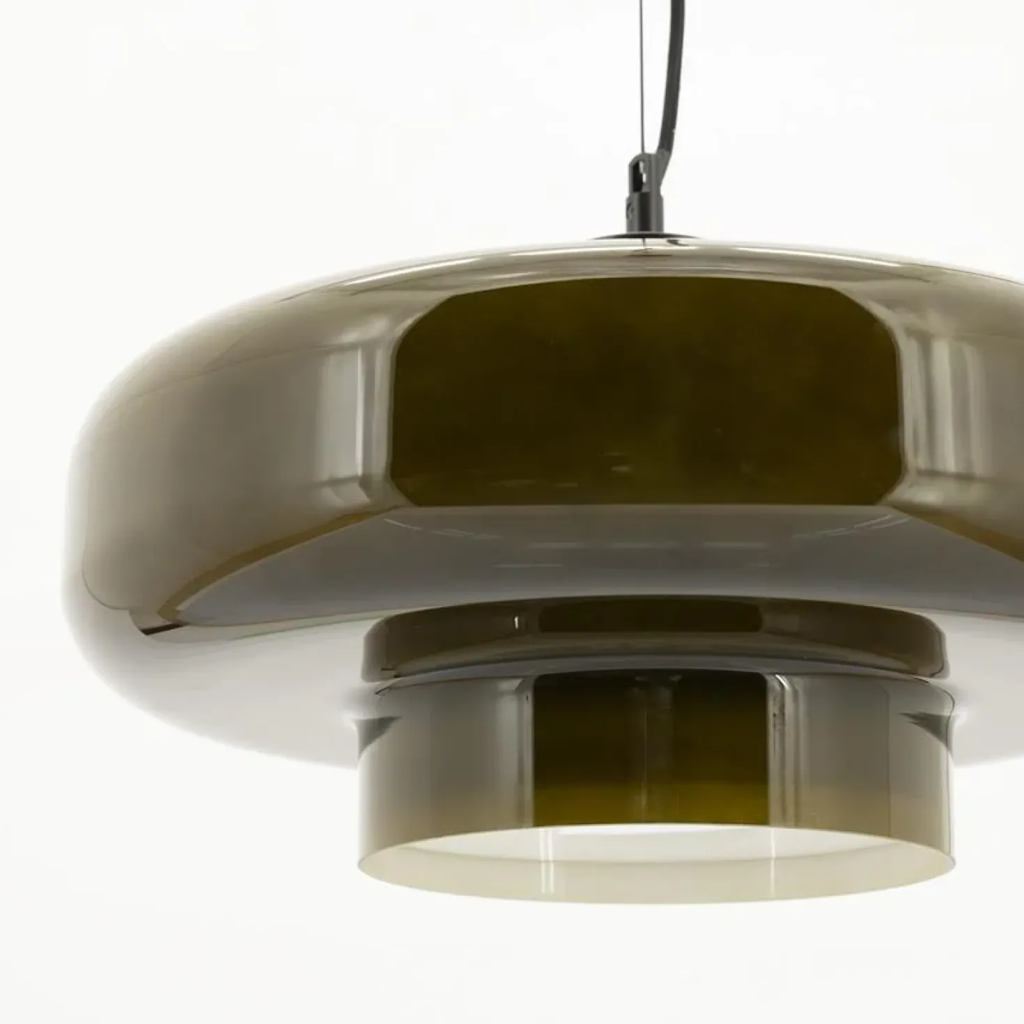 Vetro 1-lichts Hanglamp Groen