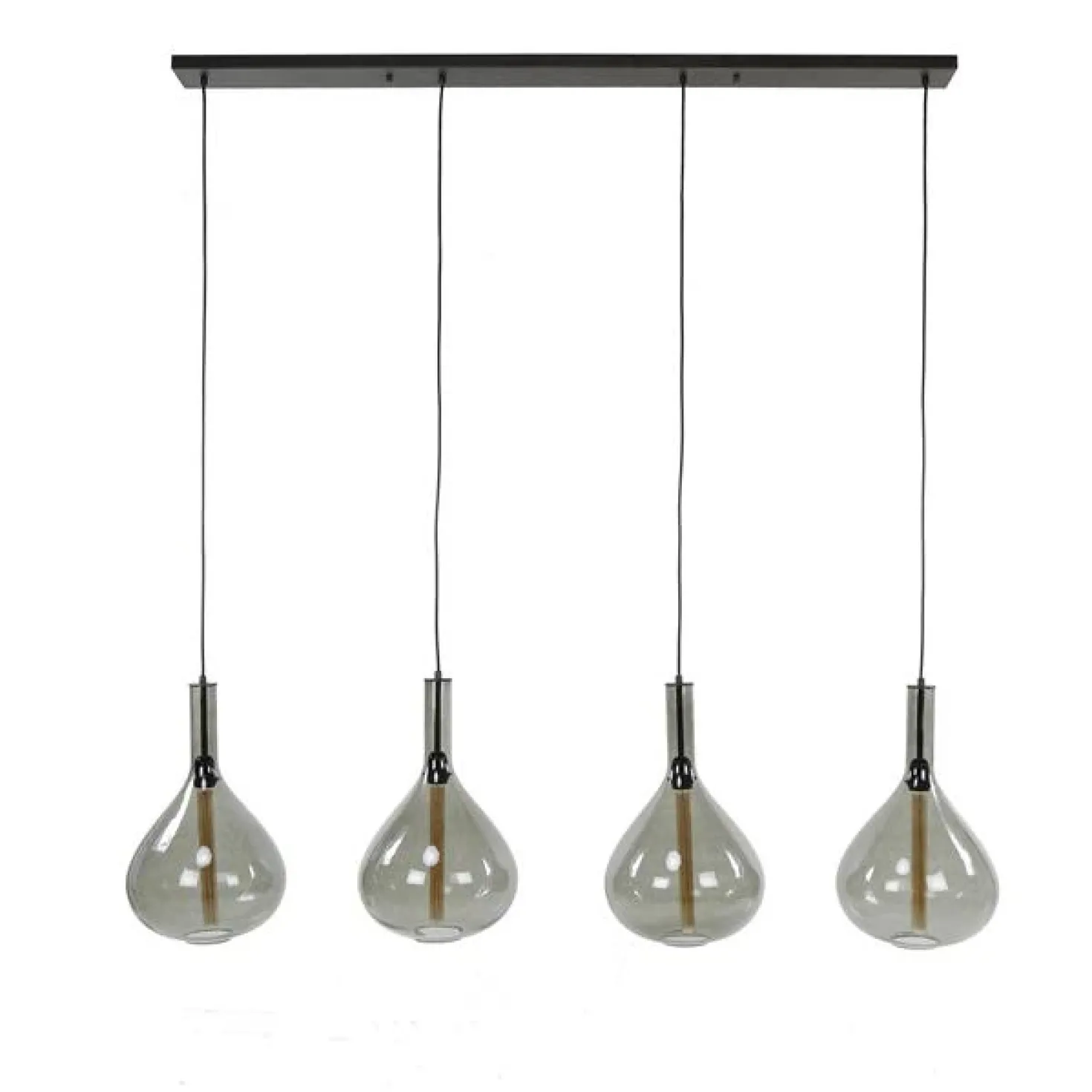 Victoria 4-lichts glazen hanglamp