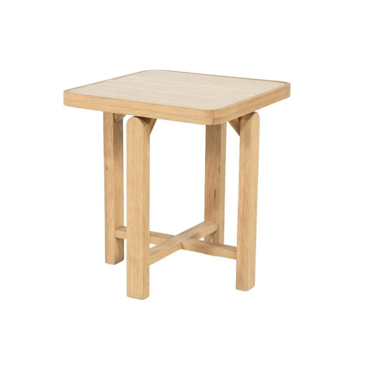 Vidar Bijzettafel Naturel Travertin 40cm