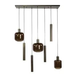 Vigo 7-lichts Hanglamp Bruin