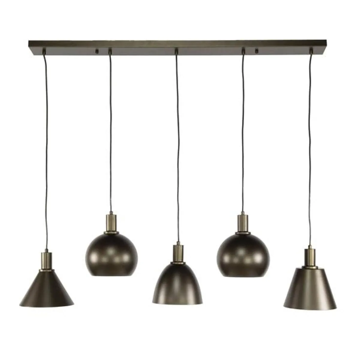 Vinci 5-lichts Hanglamp Sienna bruin