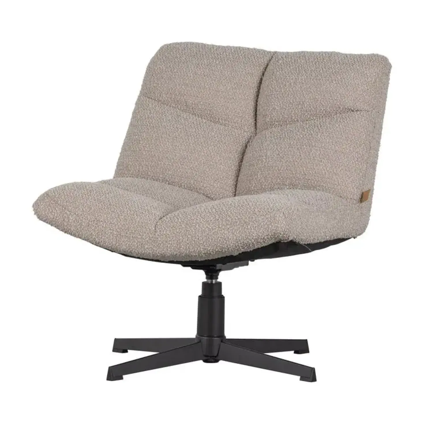 Vinny Draaifauteuil Boucle Zand