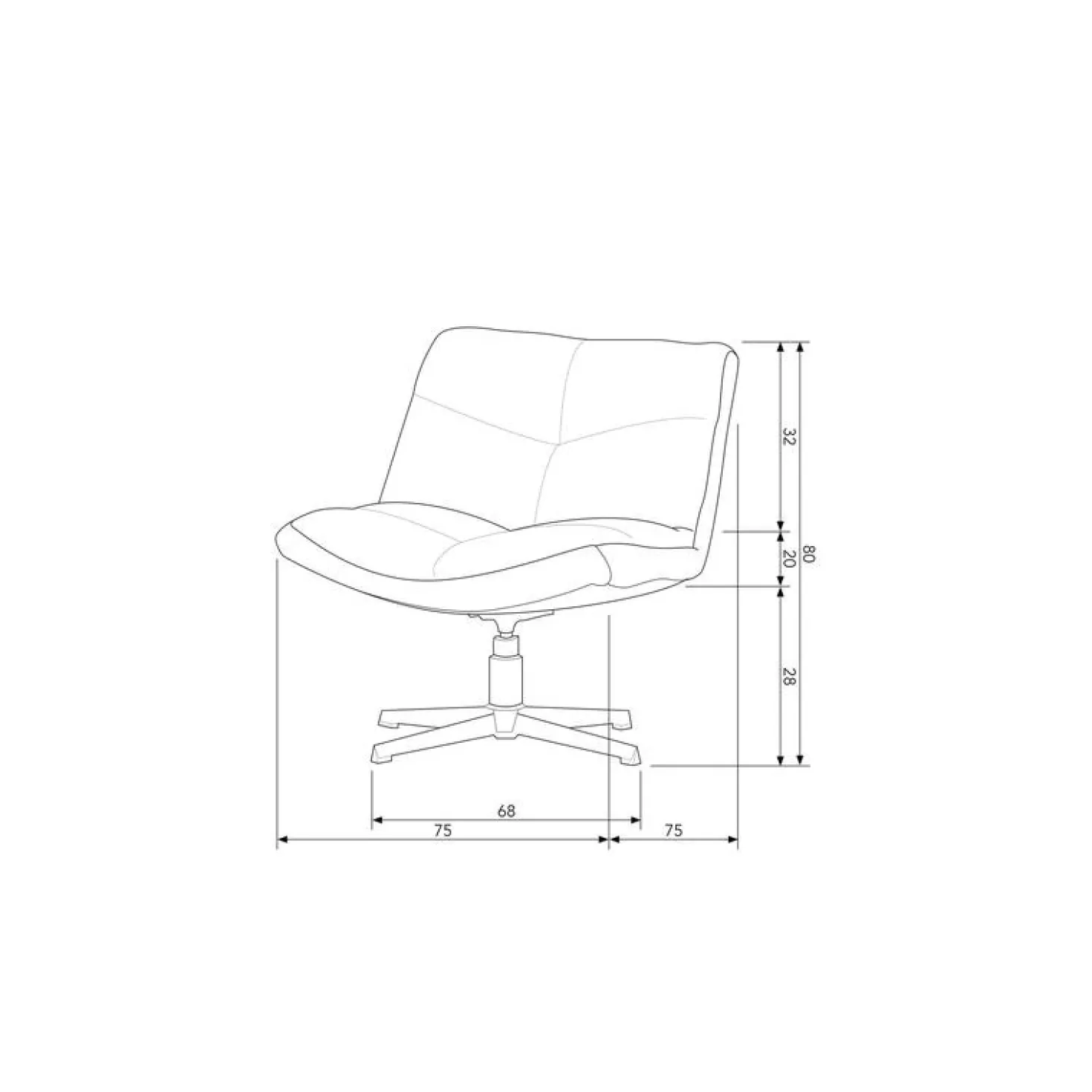 Vinny Draaifauteuil Boucle Zand