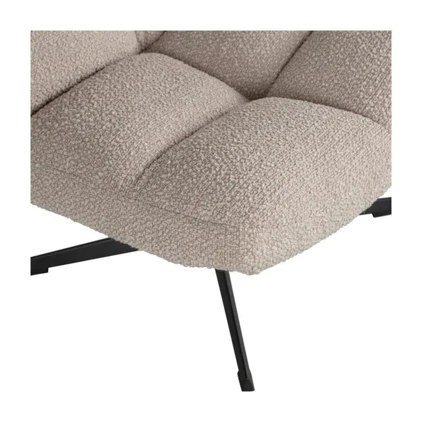 Vinny Draaifauteuil Boucle Zand
