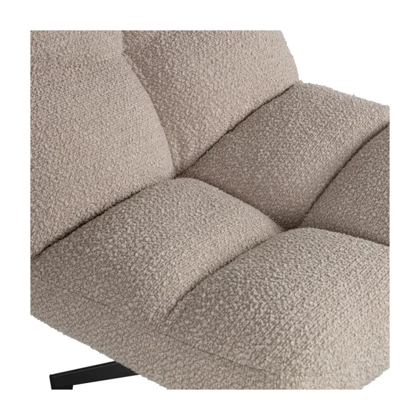 Vinny Draaifauteuil Boucle Zand