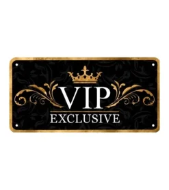 Vip Exclusive lounge - metalen bord