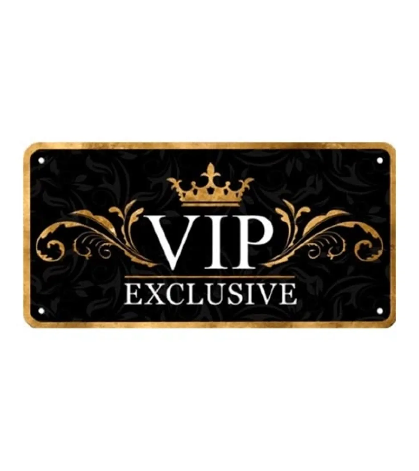 Vip Exclusive lounge - metalen bord