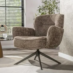 Vito Fauteuil Hoven champagne-bruin