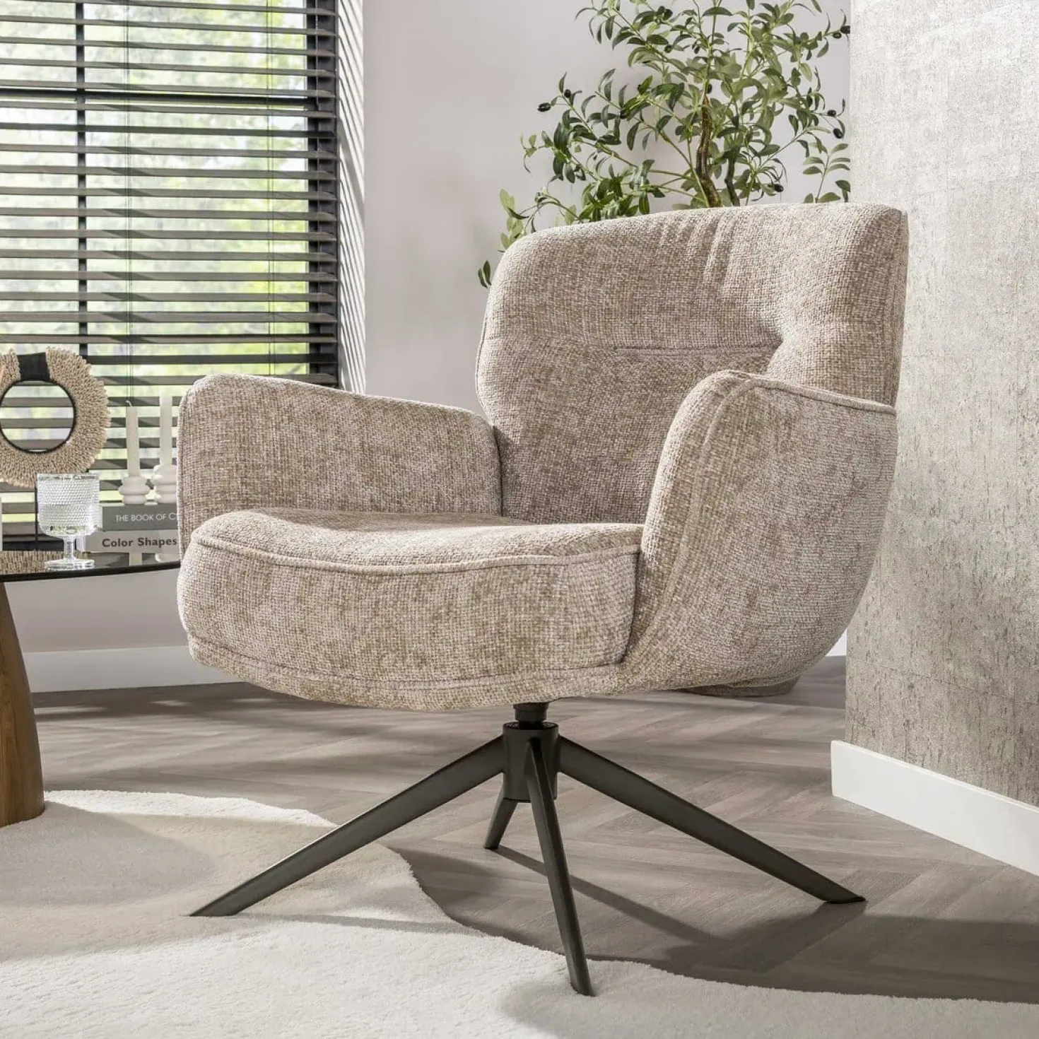 Vito Fauteuil Hoven zand-bruin