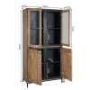 Vitrinekast Sindacco Naturel 100 cm