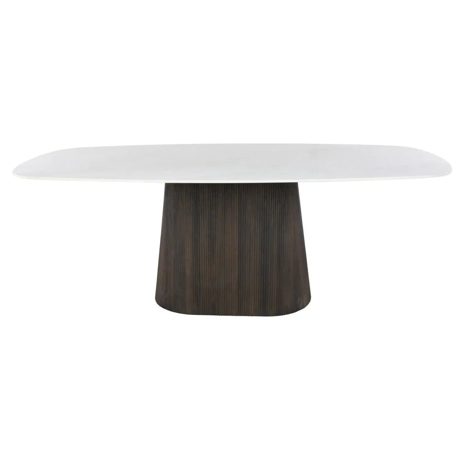 Vittoria Eettafel deens ovaal Keramiek Bruin 215cm