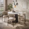 Vittoria Eettafel rond Keramiek Bruin 120cm