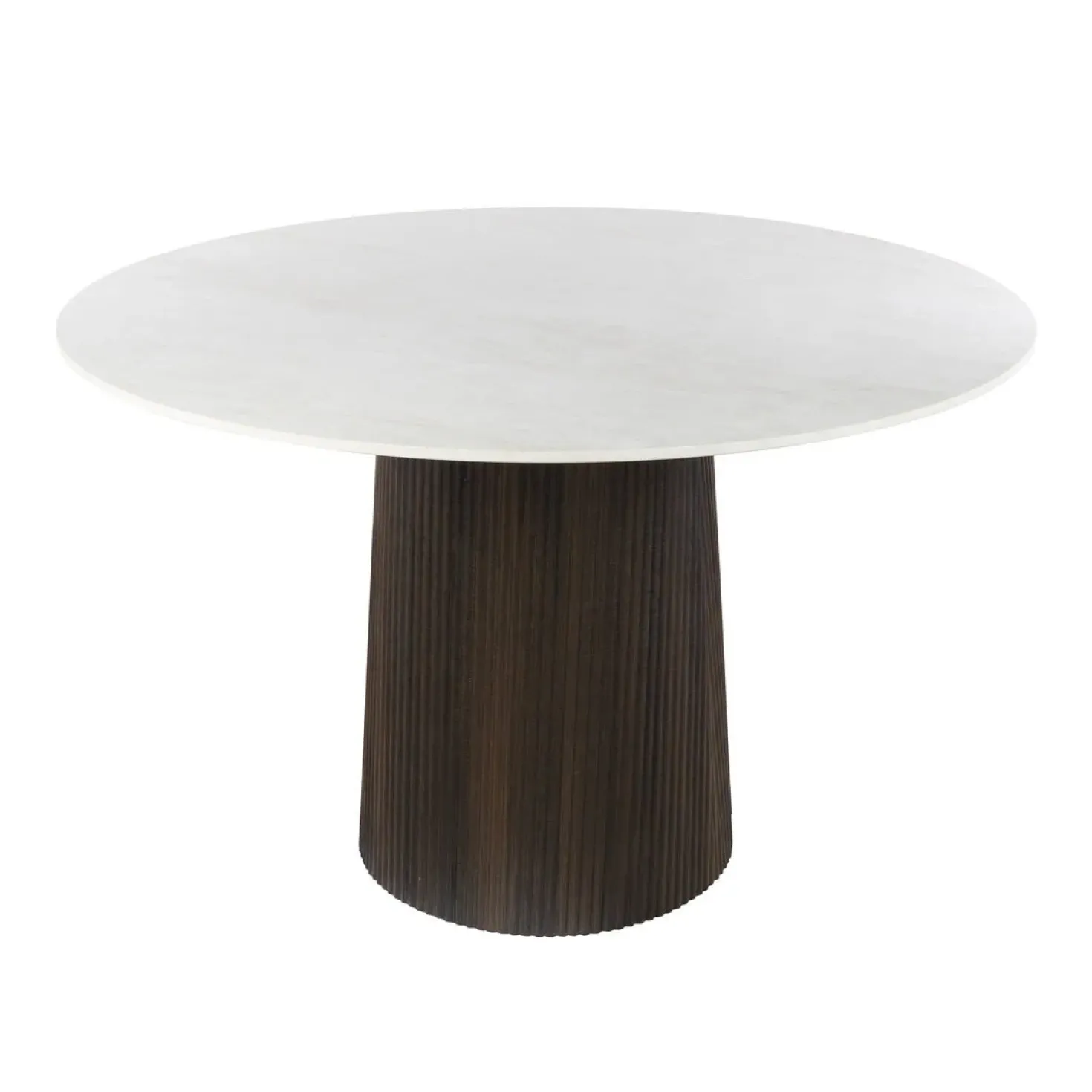 Vittoria Eettafel rond Keramiek Bruin 120cm